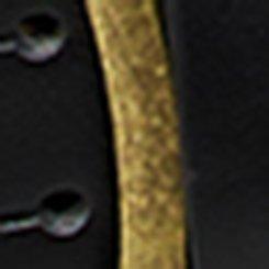 Perforated Denim Belt, BLACK, swatch