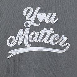 You Matter Relaxed Fit Cotton Tee, TORNADO, swatch