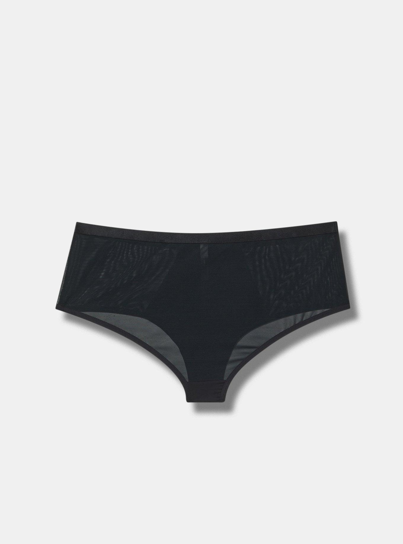 Micro & Mesh Mid-Rise Cheeky Panty