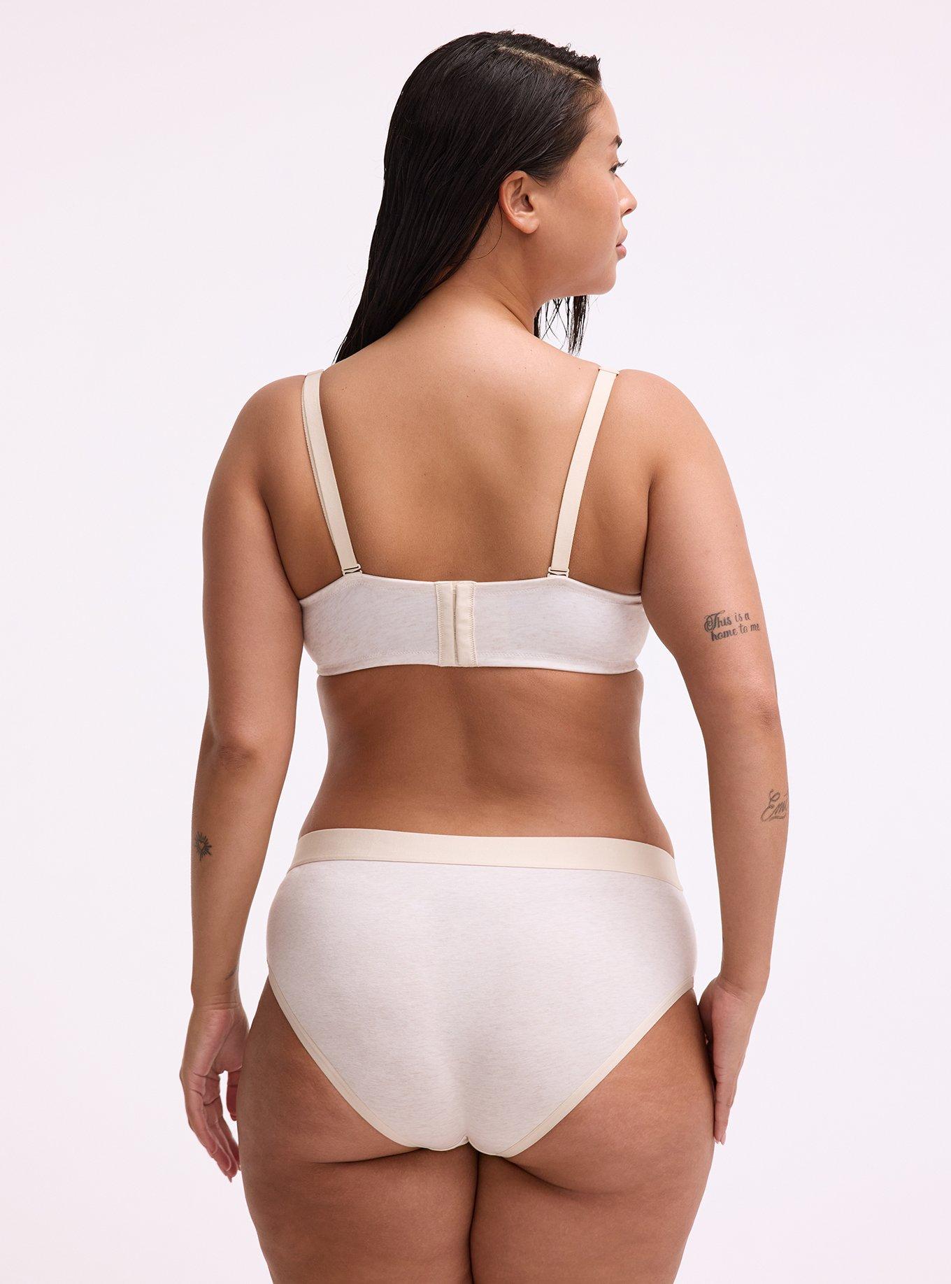 XO Plunge Push-Up Heather High Apex Bra, OATMEAL HEATHER, alternate