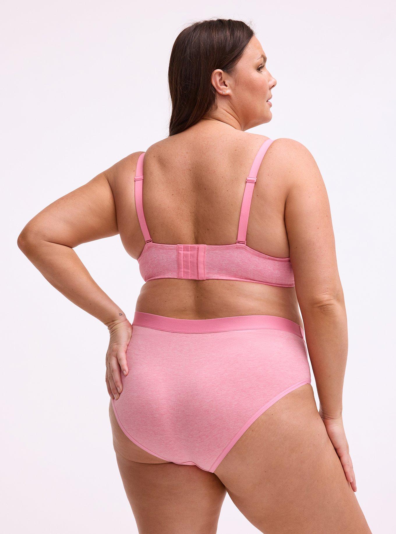 XO Plunge Push-Up Heather High Apex Bra, CAMELLIA ROSE HEATHER, alternate