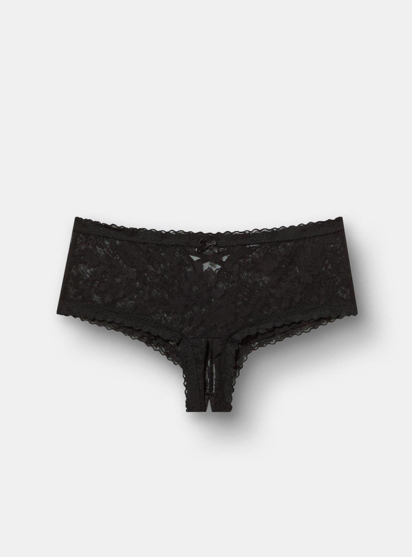 Aria Lace Cheeky Panty with Open Gusset