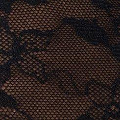 Aria Lace Cheeky Panty with Open Gusset, RICH BLACK, swatch