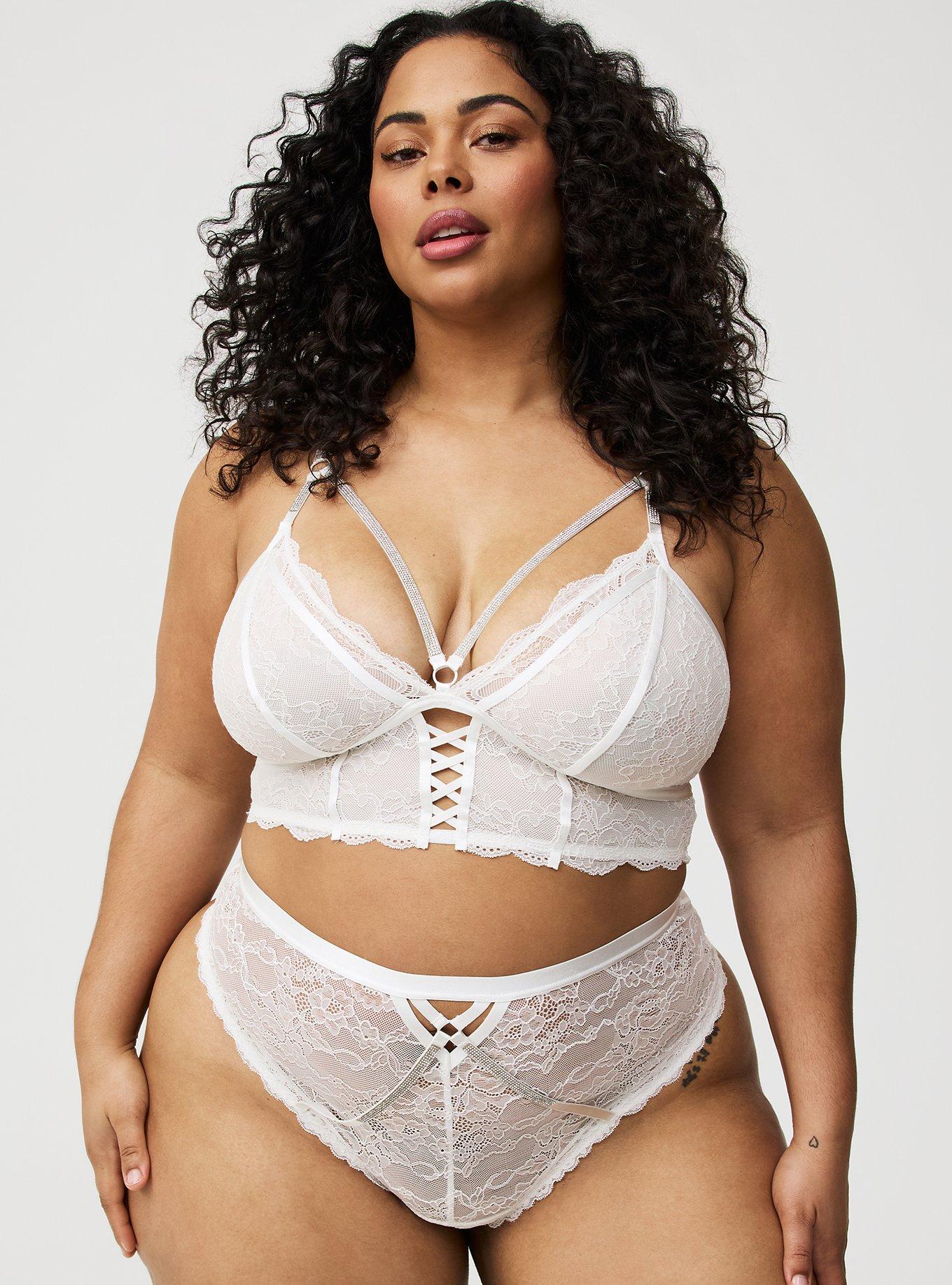 Diamante Strappy Triangle Bralette