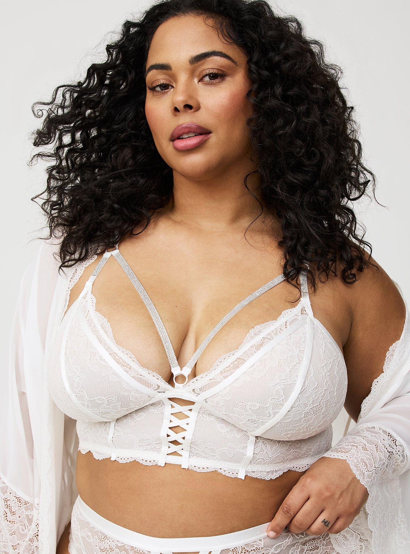 Diamante Strappy Triangle Bralette