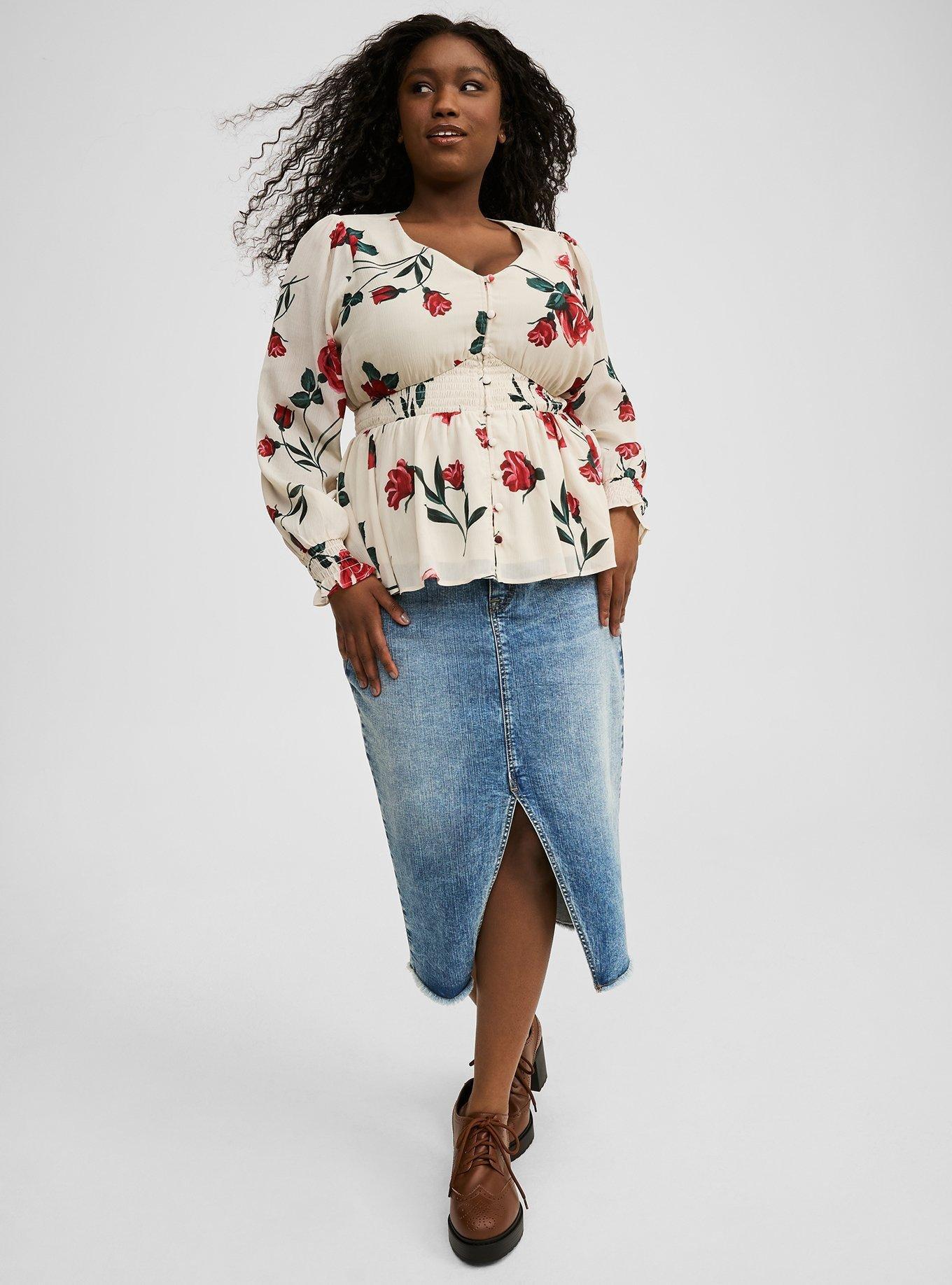 Smocked Waist Blouse 