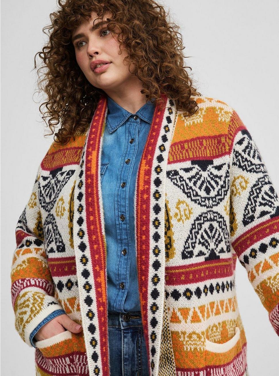 Plus Size - Boho Fringe Cardigan - Torrid Plus Size - Boho Fringe Cardigan - Torrid