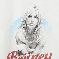 Britney Spears Classic Fit Crew Cotton Tee, MARSHMALLOW, swatch