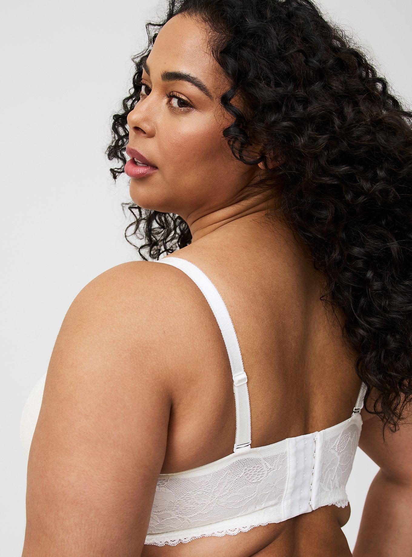 Plunge Push-Up Lace Bra, CLOUD DANCER, alternate