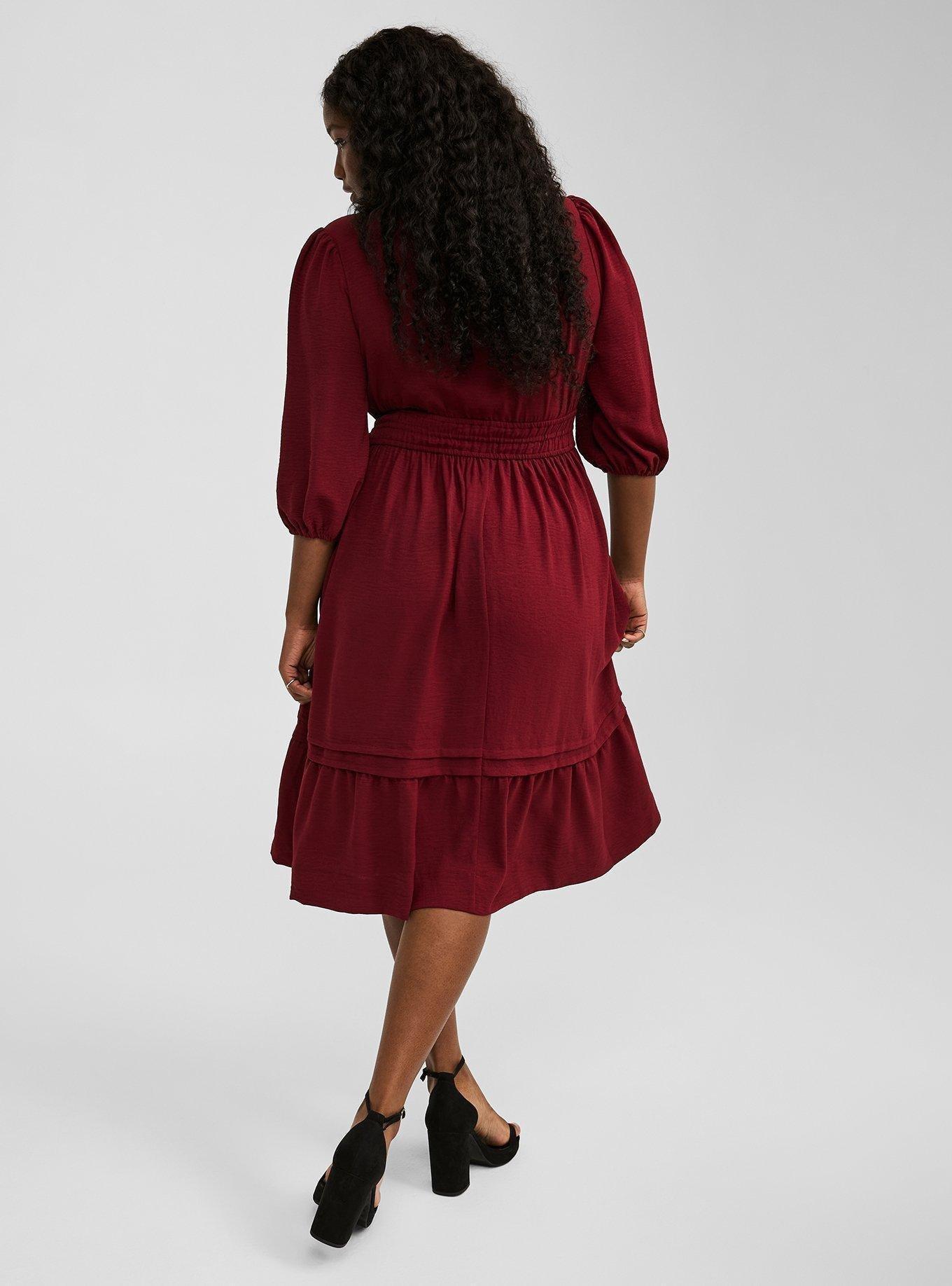 Midi Tiered Shirt Dress