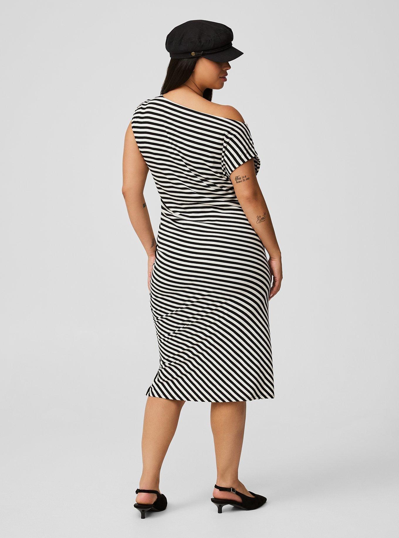 Ribbed Knit Midi Dress