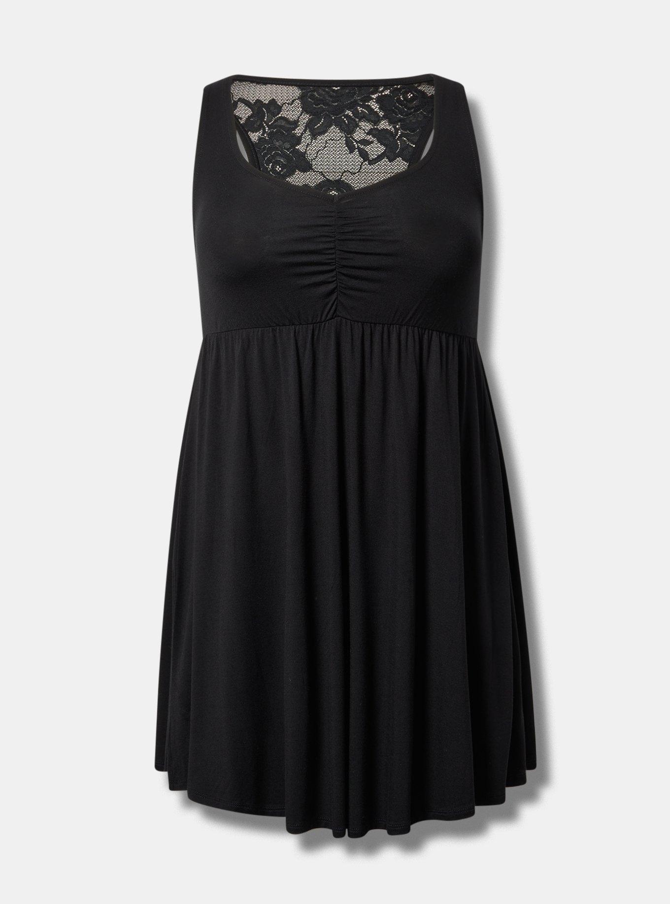 Lace Back Babydoll Sleep Gown