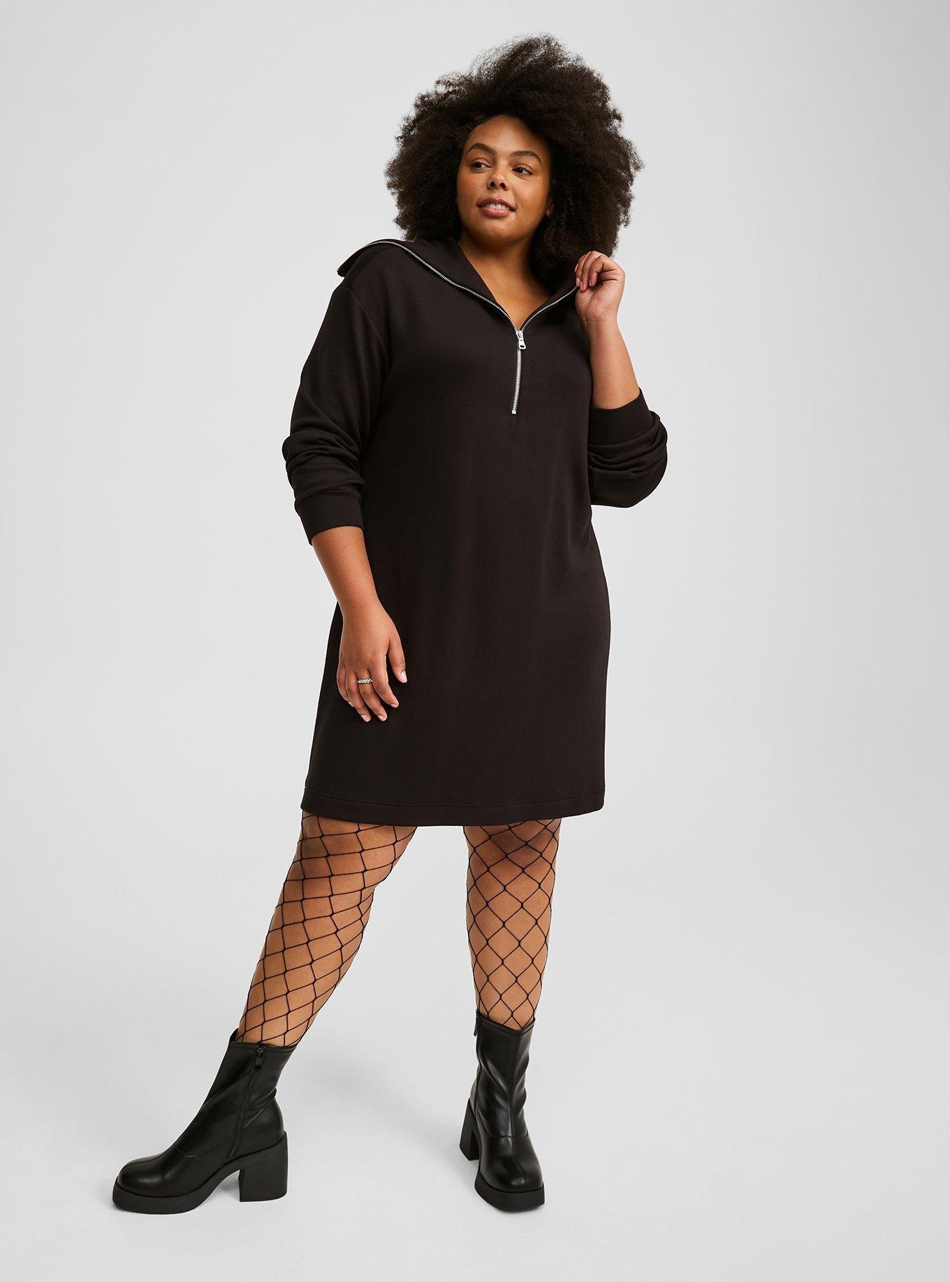 Quarter Zip Mini Dress