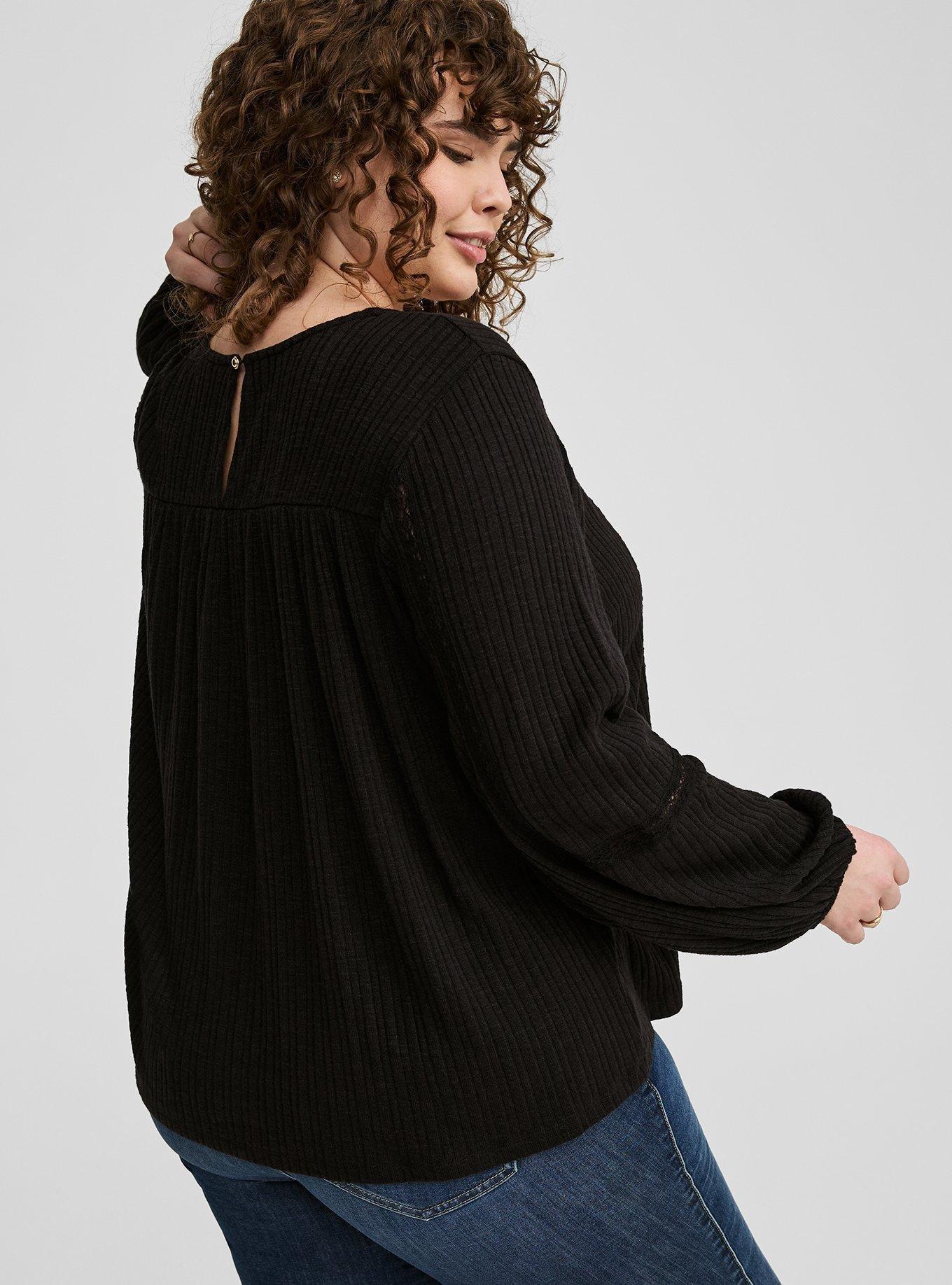 Plus Size - Lace Trim Top - Torrid