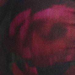 Wire-Free Slim Fix Plunge One Piece, BLURRED ROSES BLACK, swatch