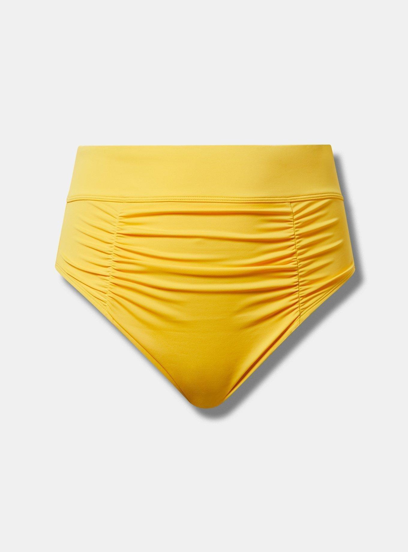 High-Waist High Leg Cheeky Swim Bottom