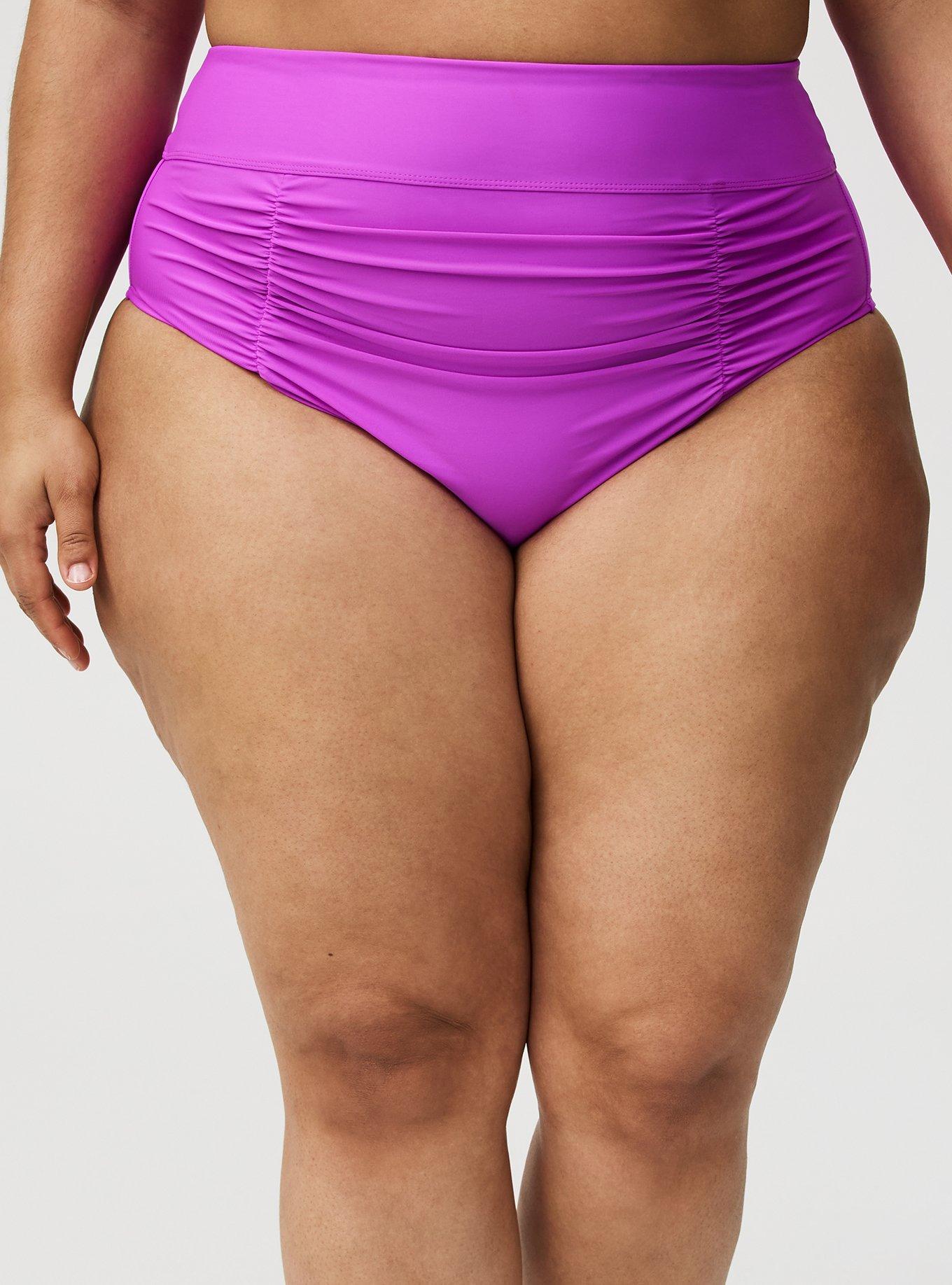 High-Waist High Leg Cheeky Swim Bottom
