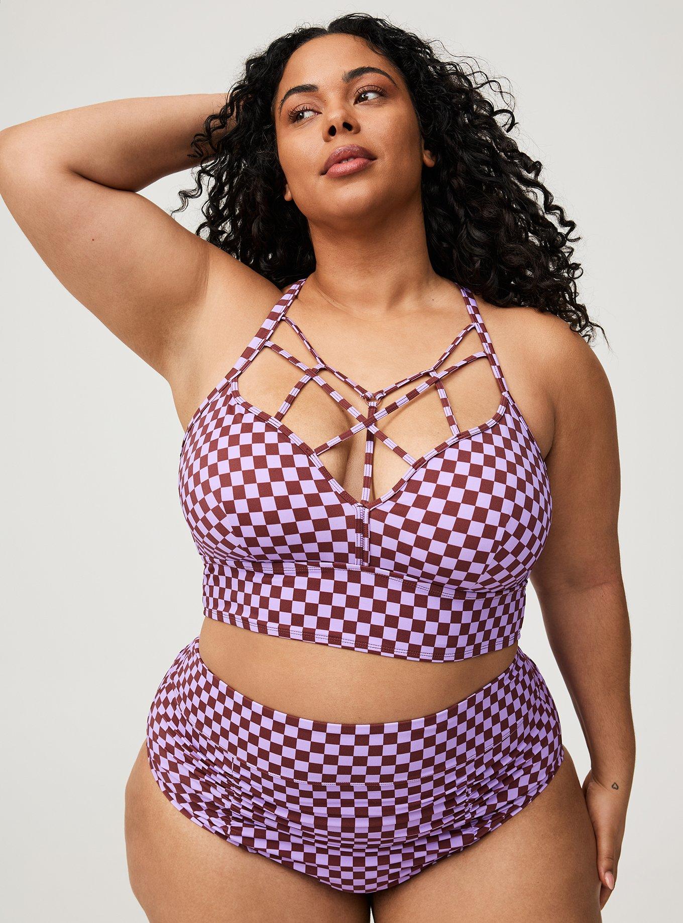 High-Waist High Leg Cheeky Swim Bottom