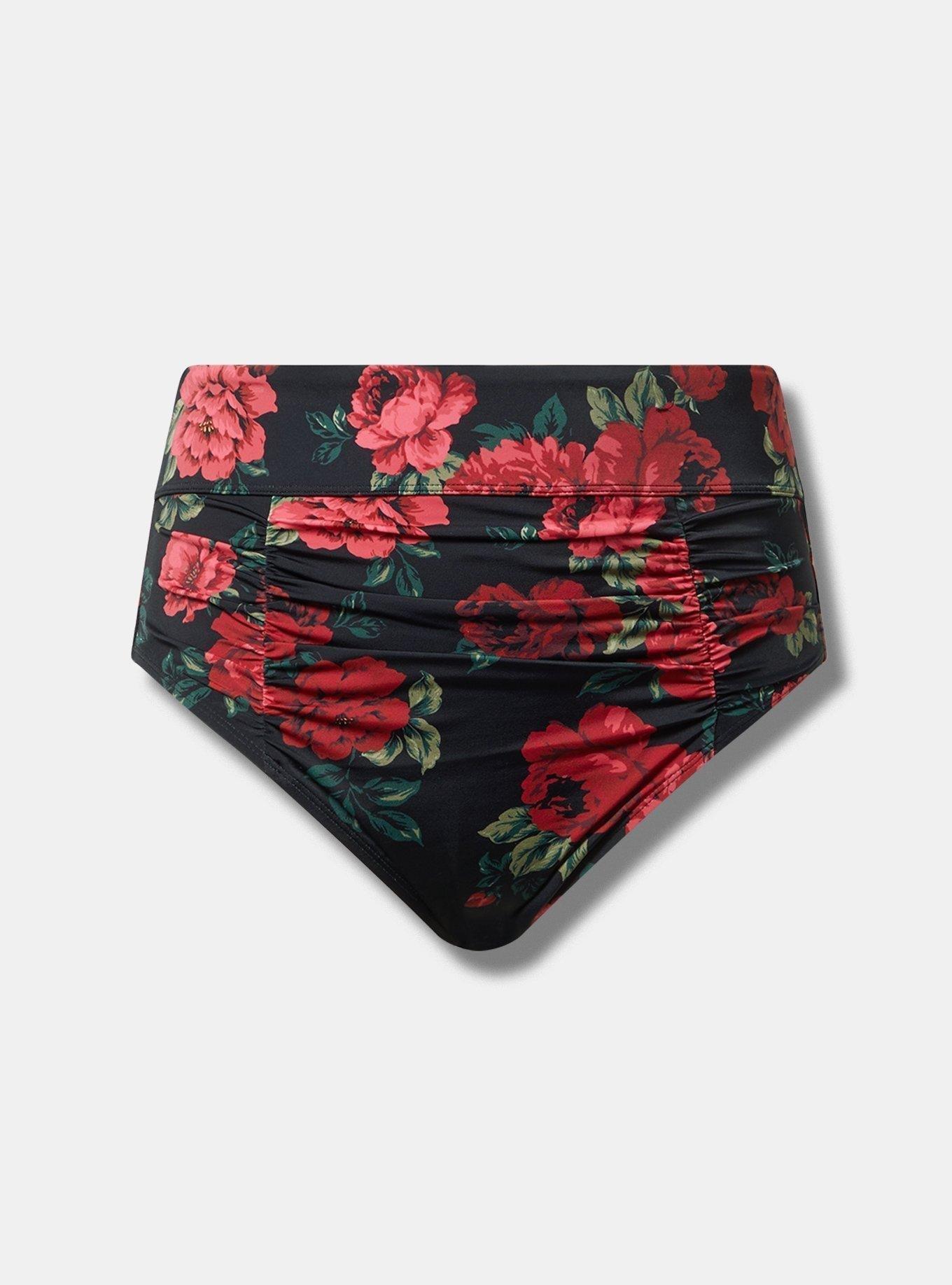 High-Waist High Leg Cheeky Swim Bottom