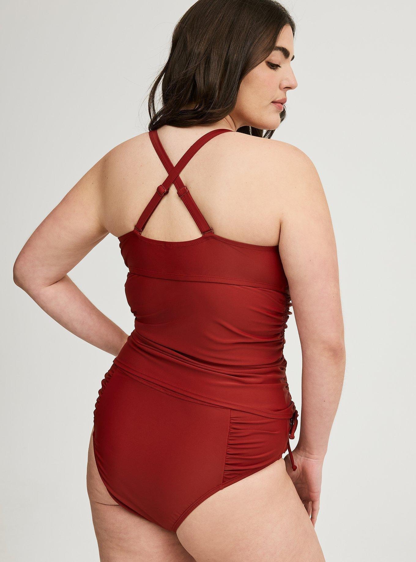 High-Waist High Leg Cheeky Swim Bottom