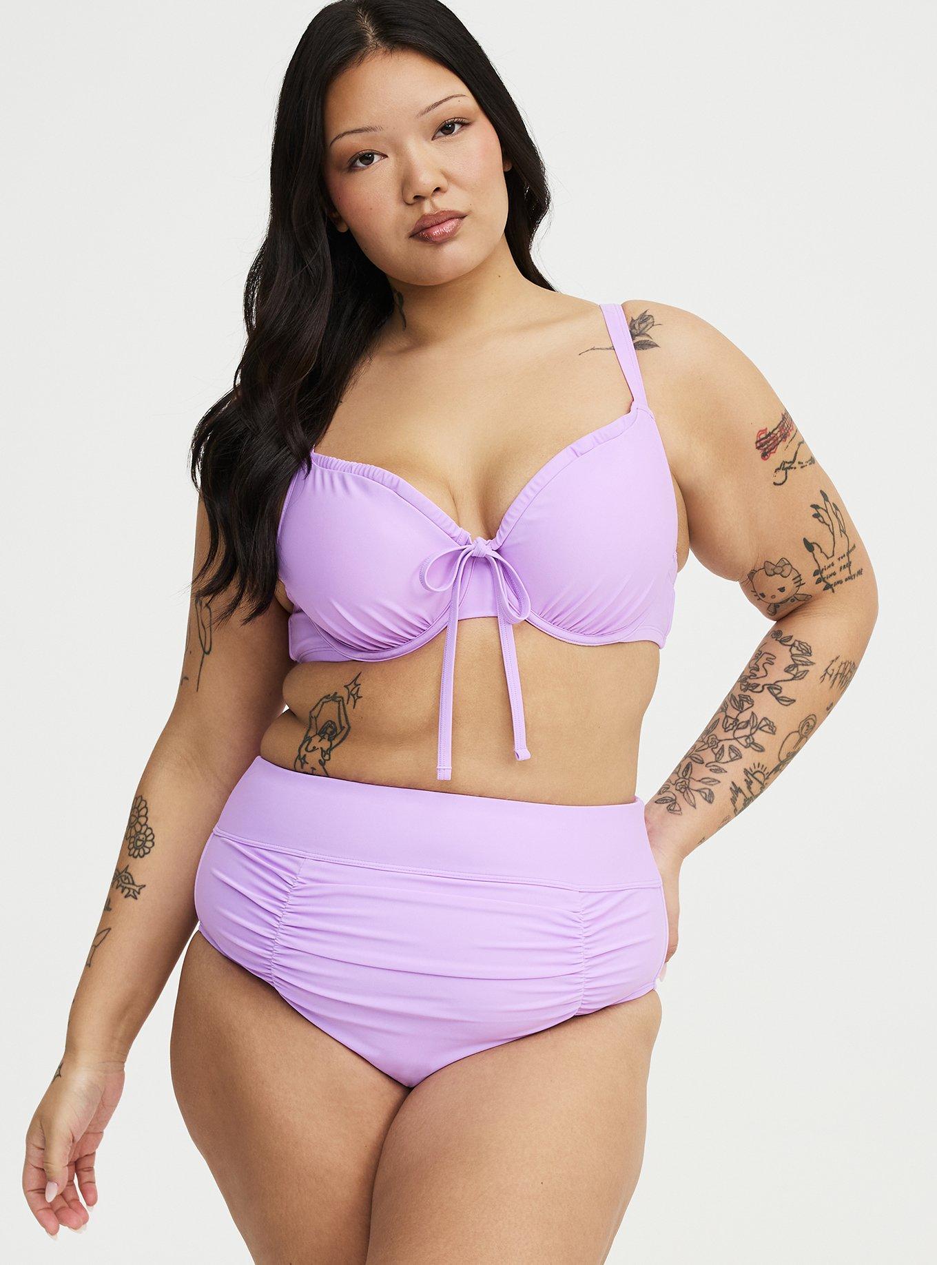 High-Waist High Cut Cheeky Swim Bottom, WISTERIA SWIM, alternate