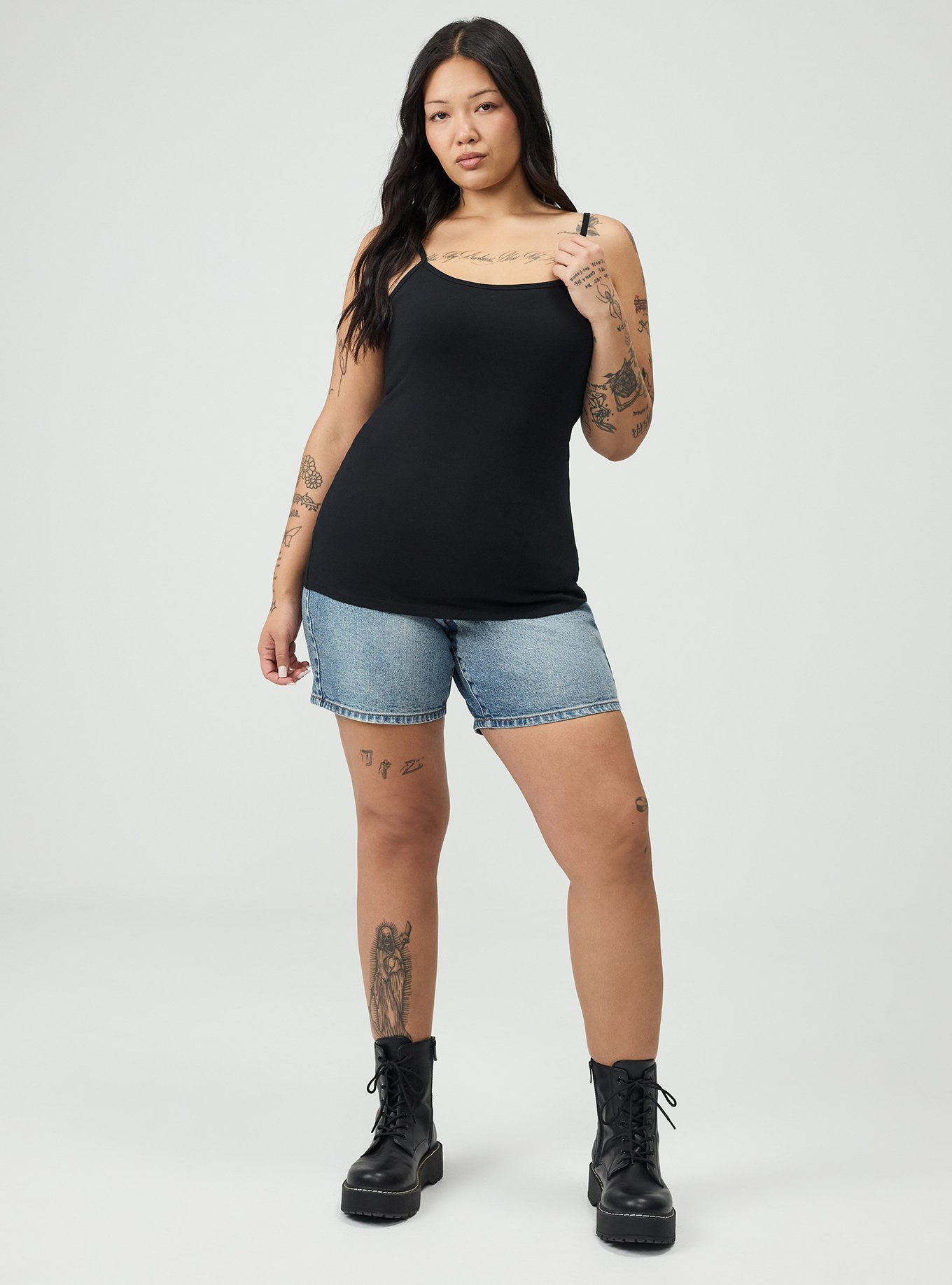 Plus Size - Foxy Scoop Neck Built In Bra Cami - Torrid