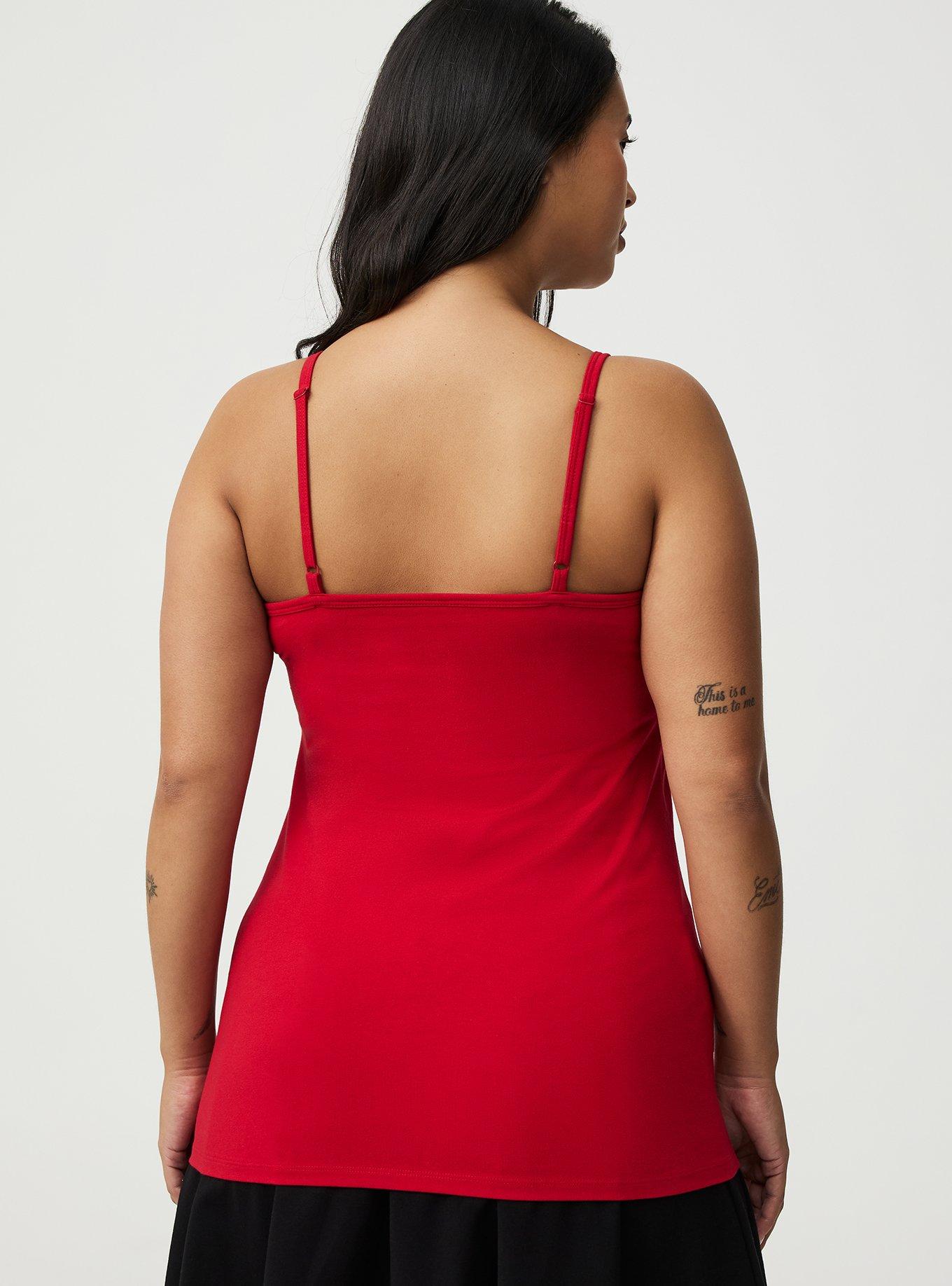 Foxy Scoop Neck Built In Bra Cami