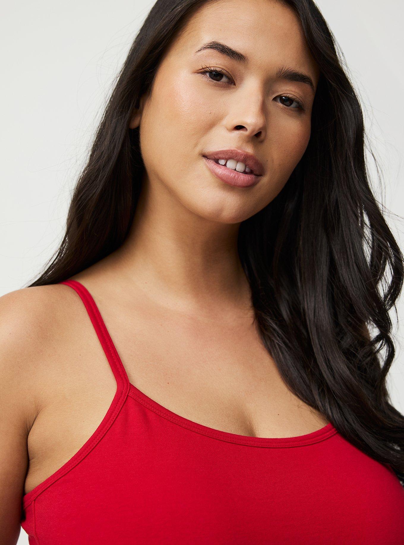 Foxy Scoop Neck Built In Bra Cami
