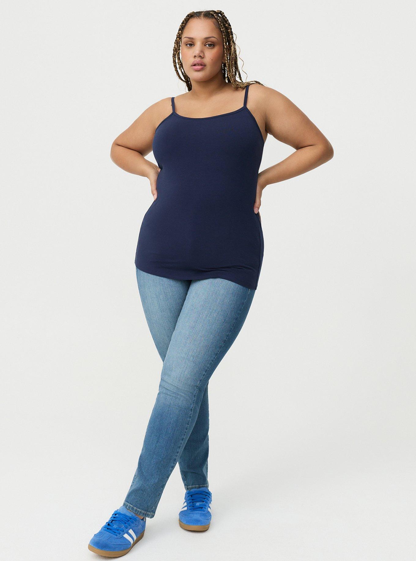 Foxy Scoop Neck Built In Bra Cami, PEACOAT, alternate