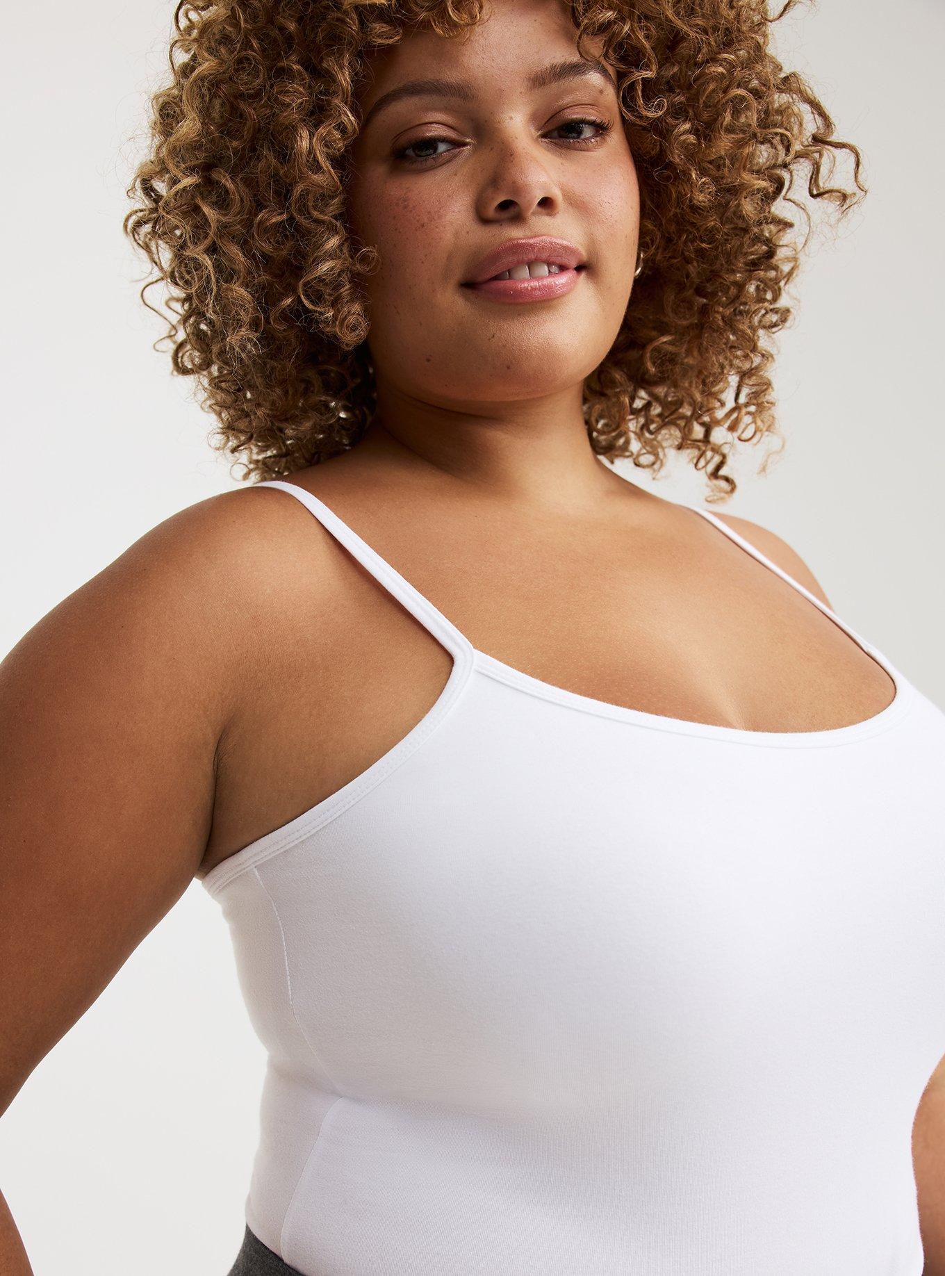 FOXY SCOOP NECK BUILT BRA CAMI