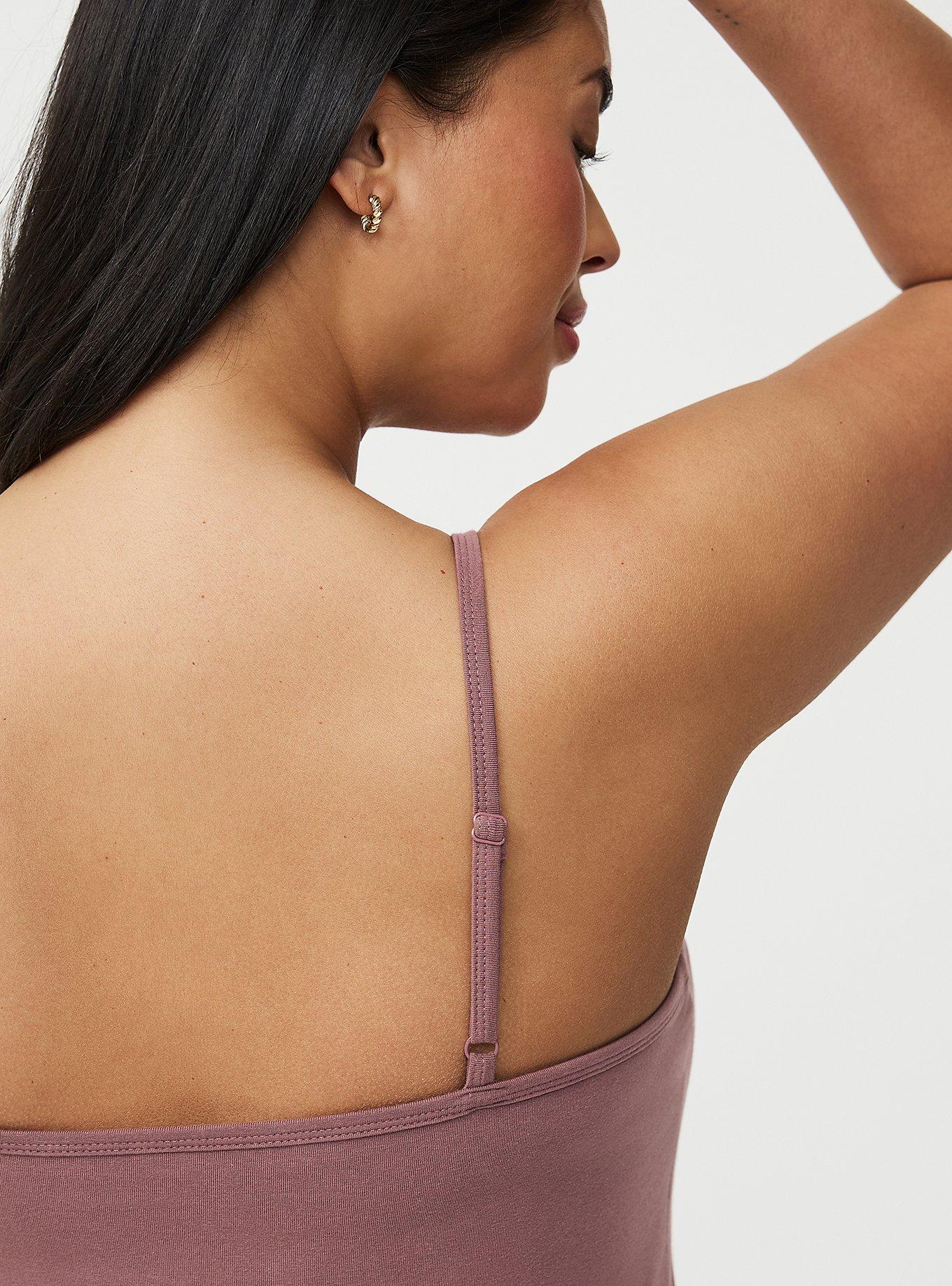 Foxy Scoop Neck Built In Bra Cami, ROSE TAUPE, alternate