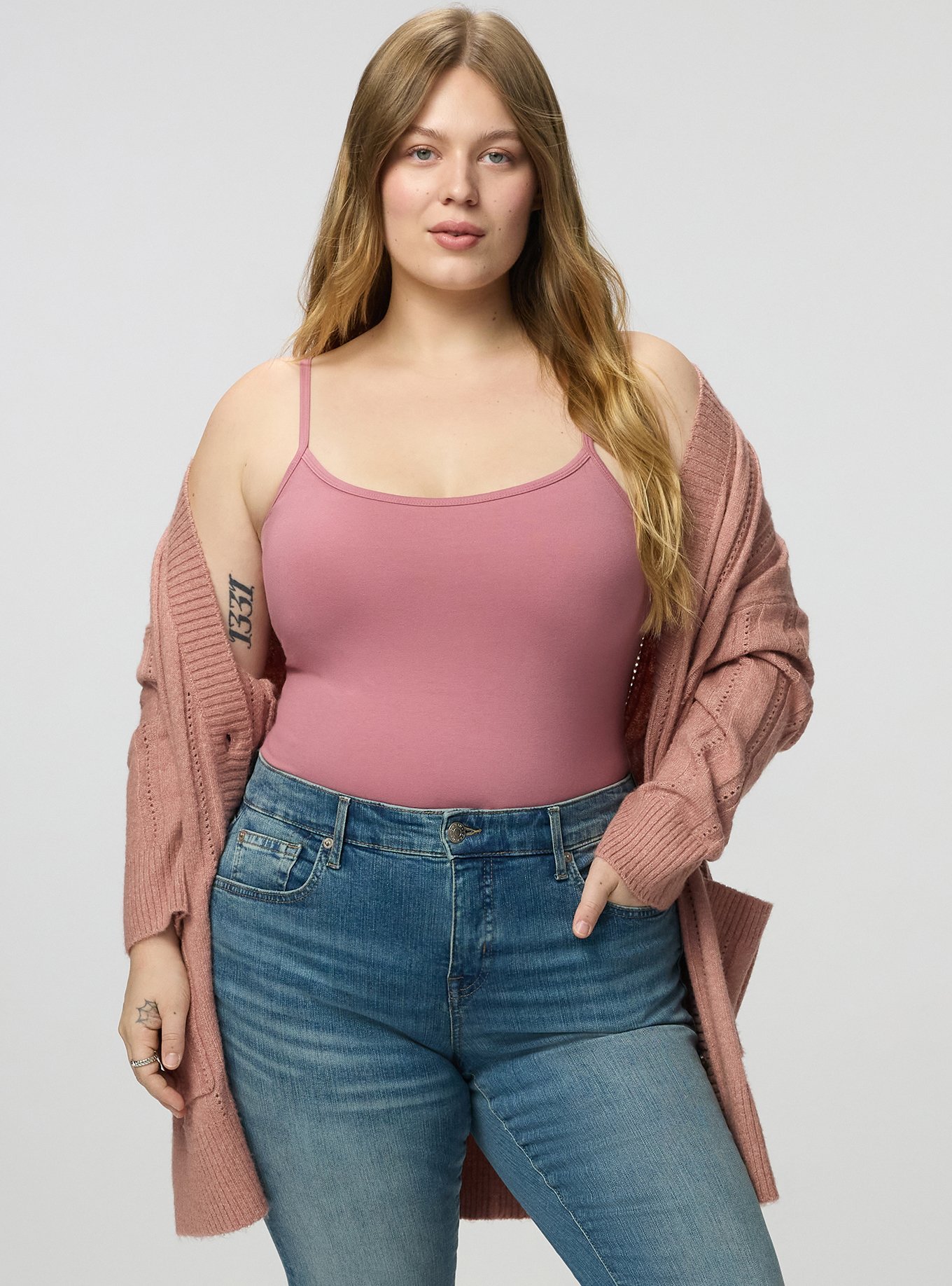 Foxy Scoop Neck Built In Bra Cami, MESA ROSE, alternate