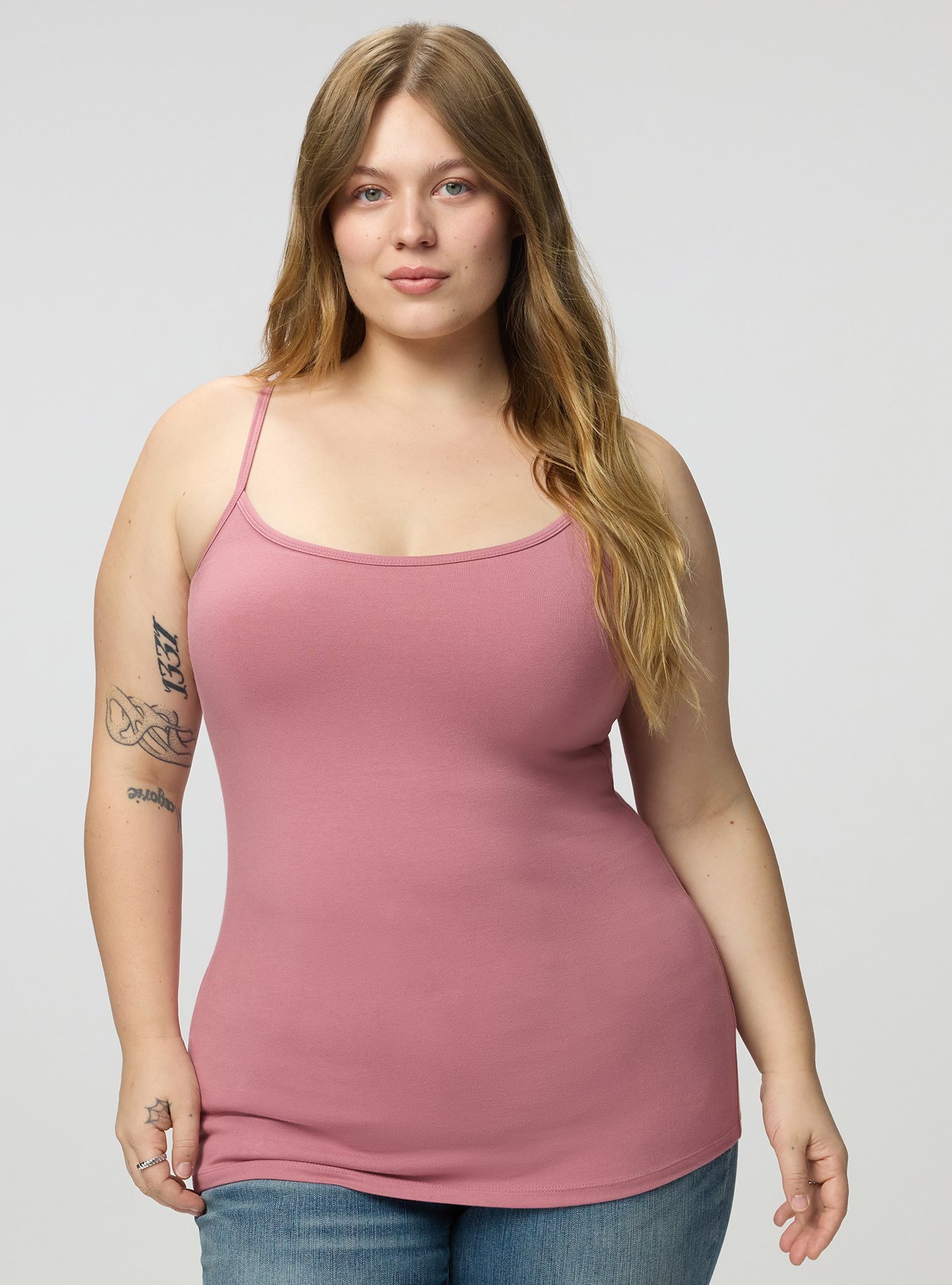Foxy Scoop Neck Built In Bra Cami, MESA ROSE, hi-res