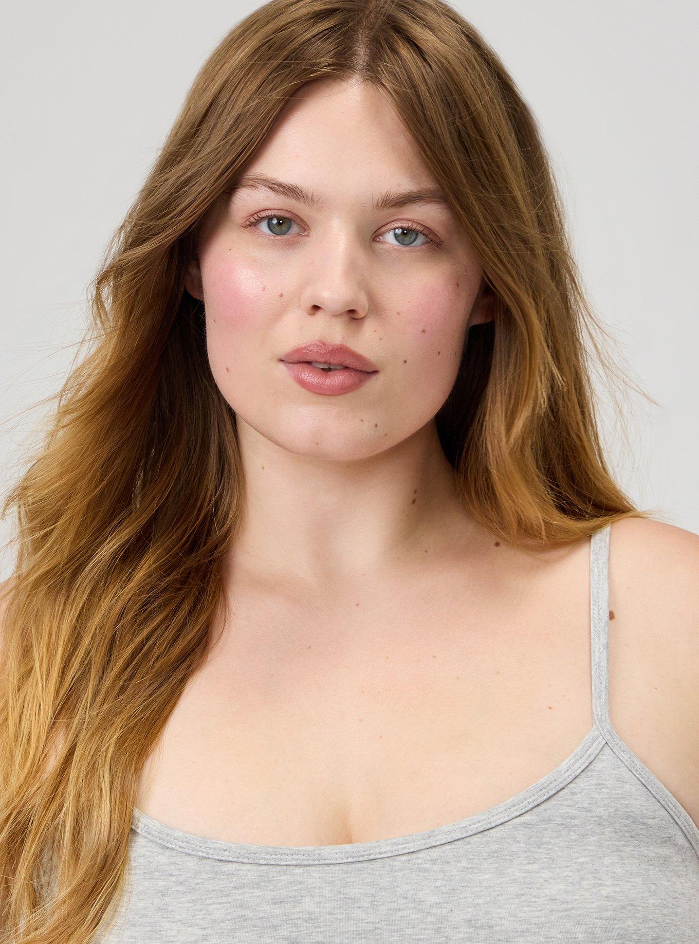 Foxy Scoop Built In Bra Cami, LIGHTEST HEATHER GREY, alternate