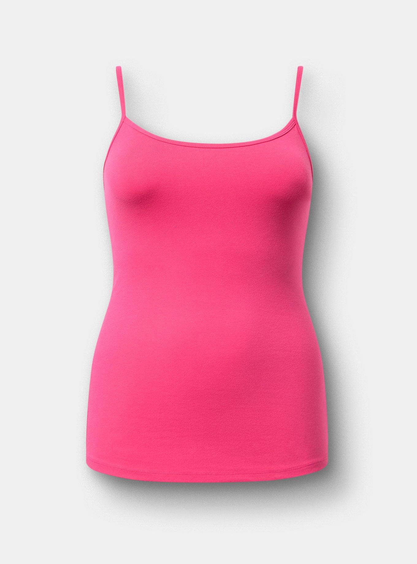 Foxy Scoop Neck Built In Bra Cami, BEETROOT PURPLE, hi-res