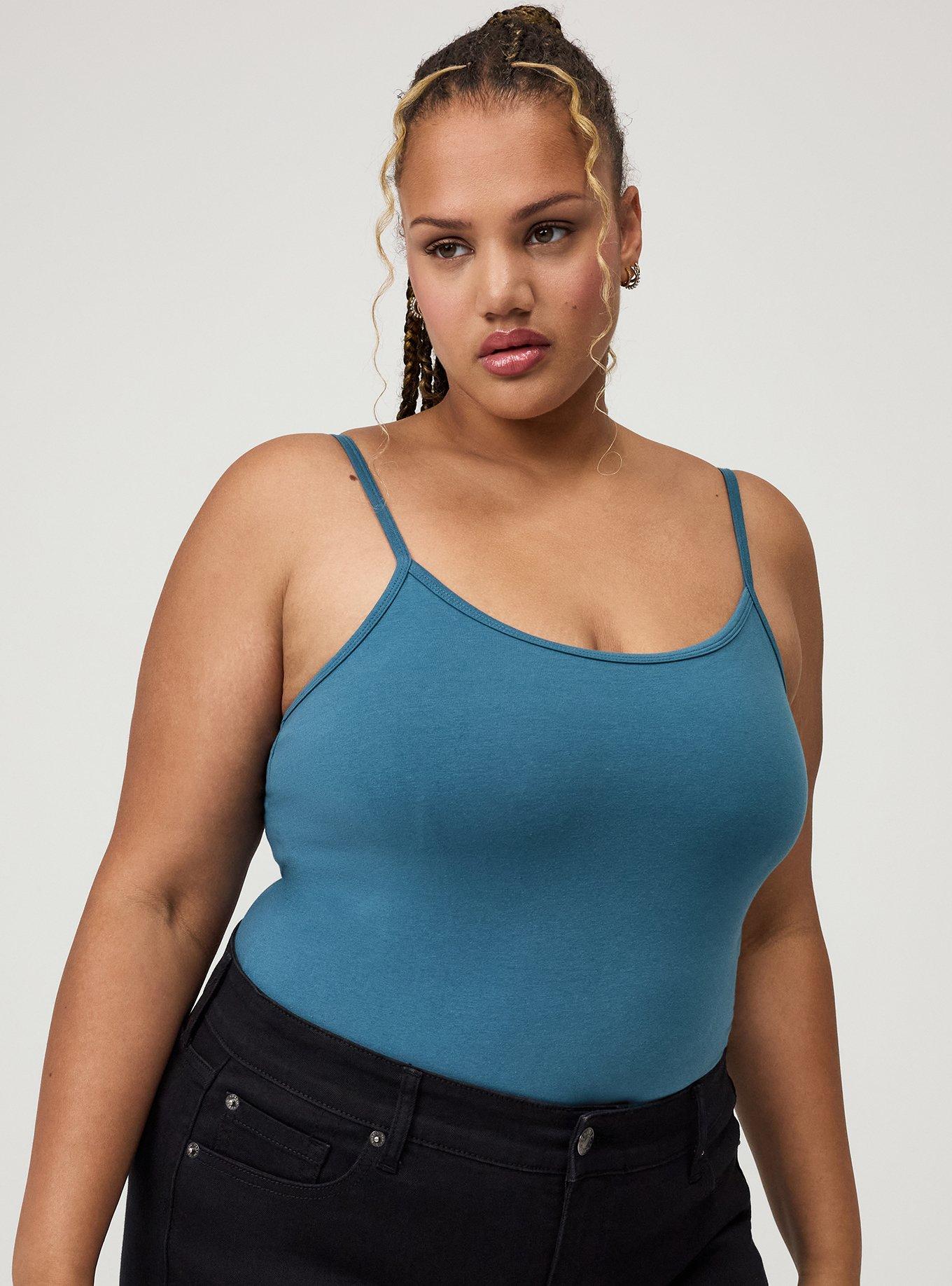 Foxy Scoop Built-In Bra Cami, MALLARD BLUE, alternate