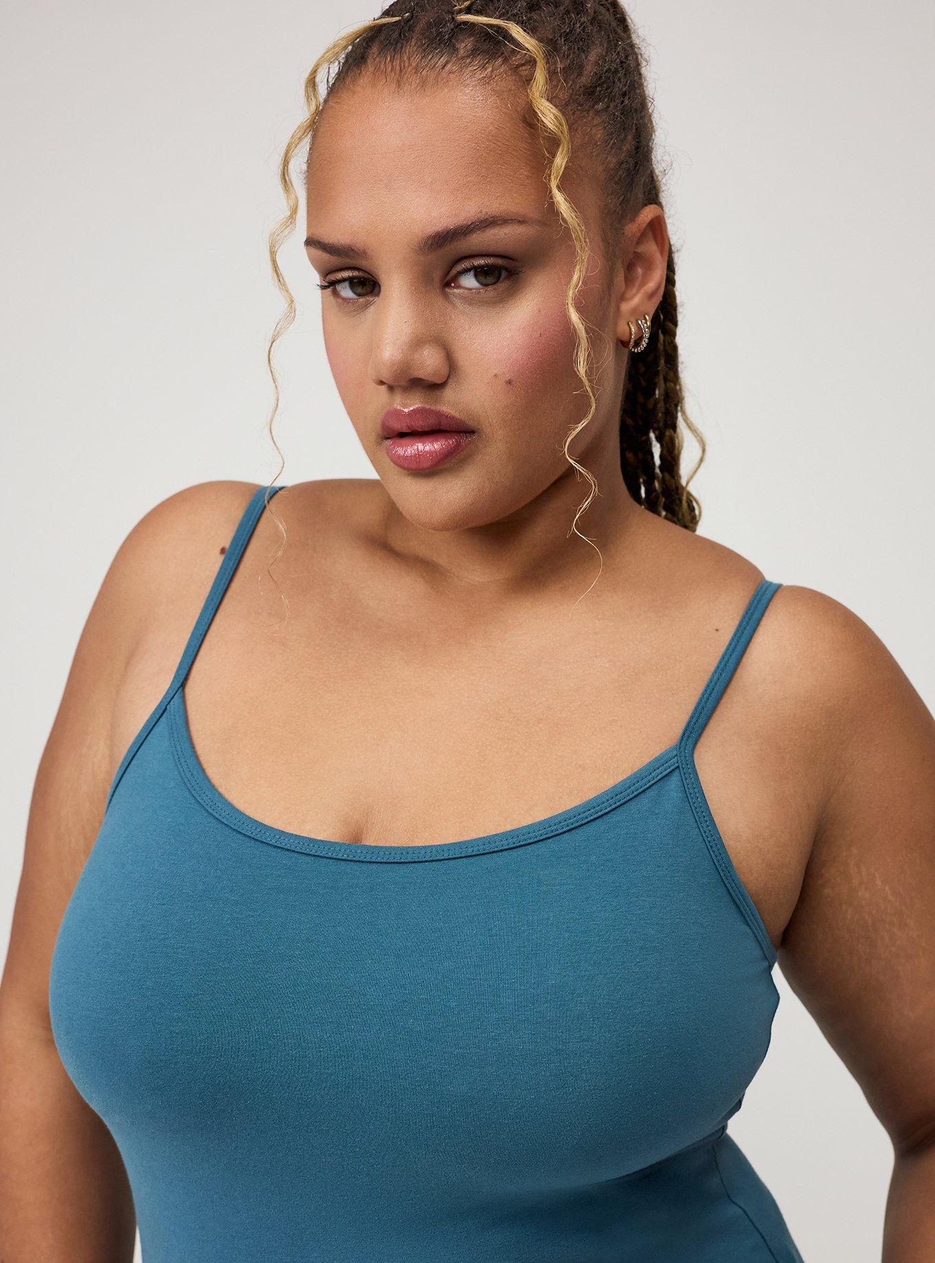 Foxy Scoop Built-In Bra Cami, MALLARD BLUE, alternate