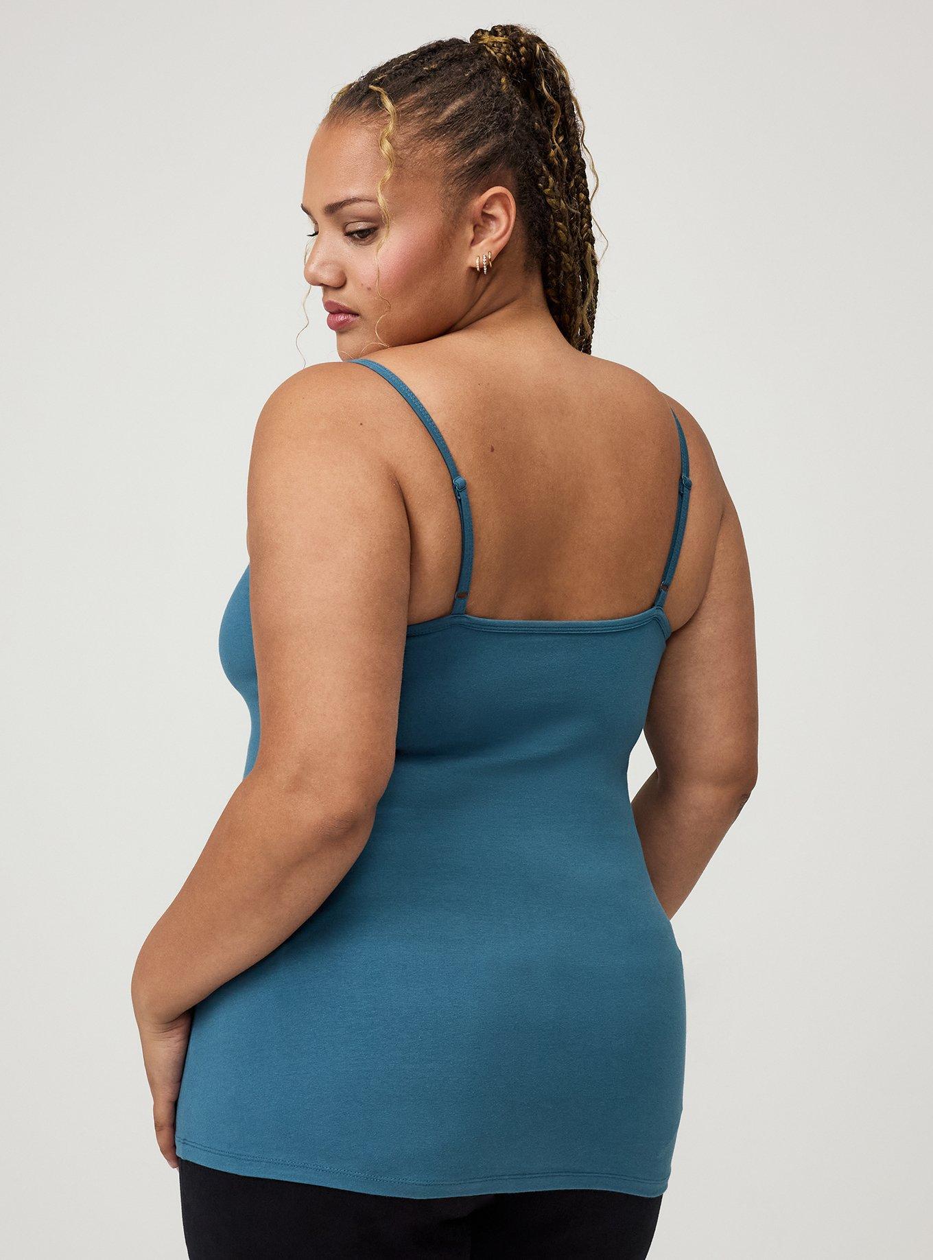 Foxy Scoop Built-In Bra Cami, MALLARD BLUE, alternate