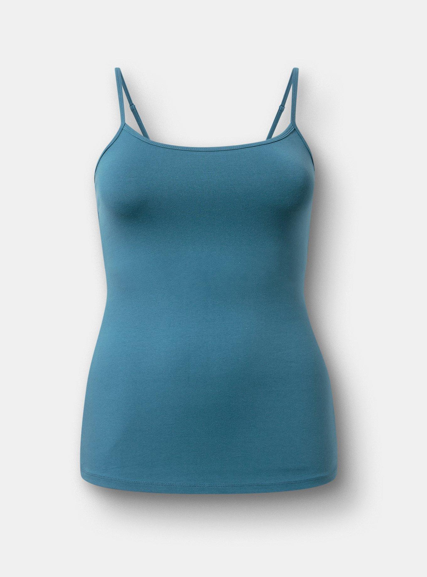 Foxy Scoop Built-In Bra Cami, MALLARD BLUE, hi-res