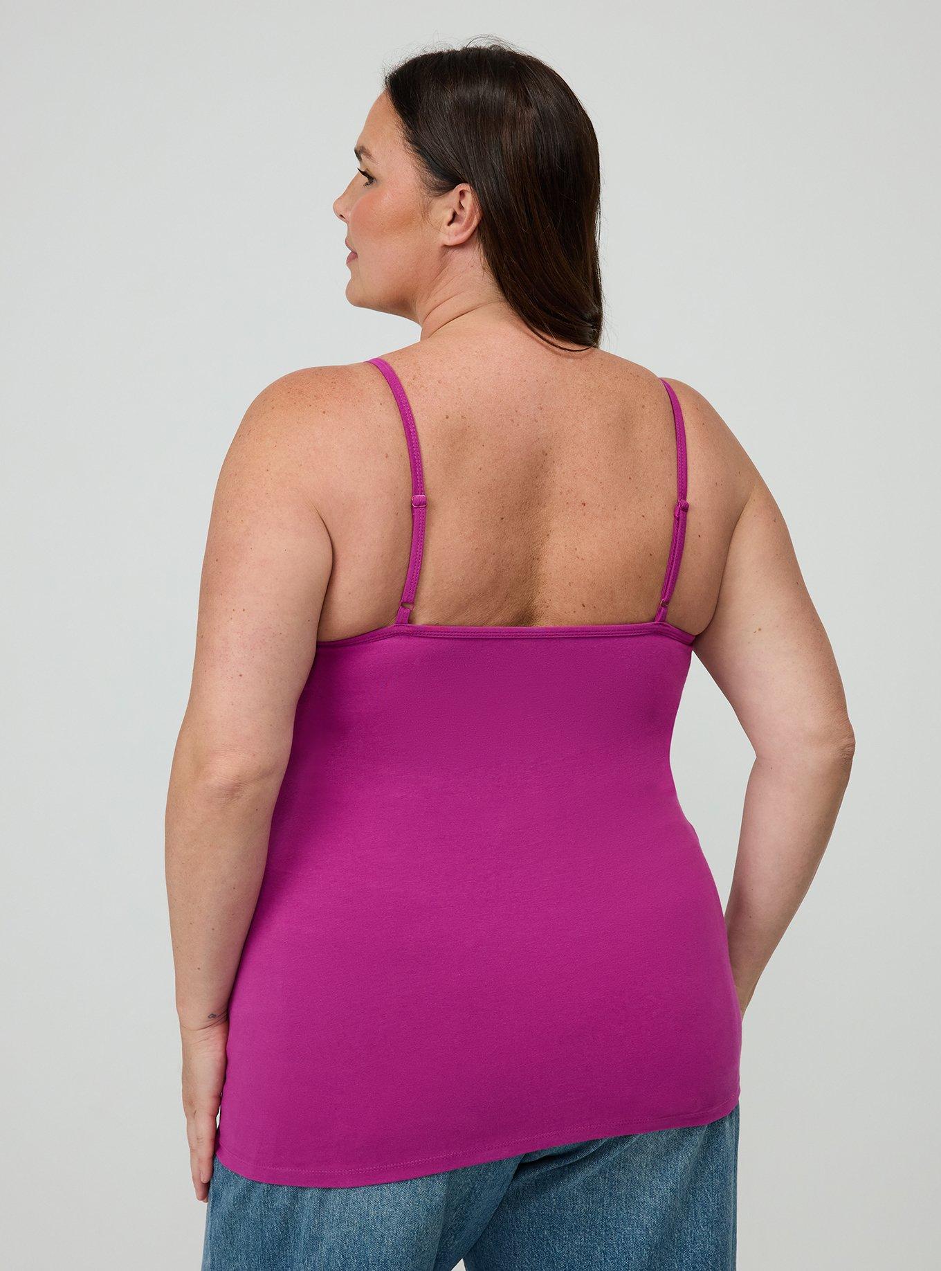 Foxy Scoop Built-In Bra Cami, WILD ASTER, alternate