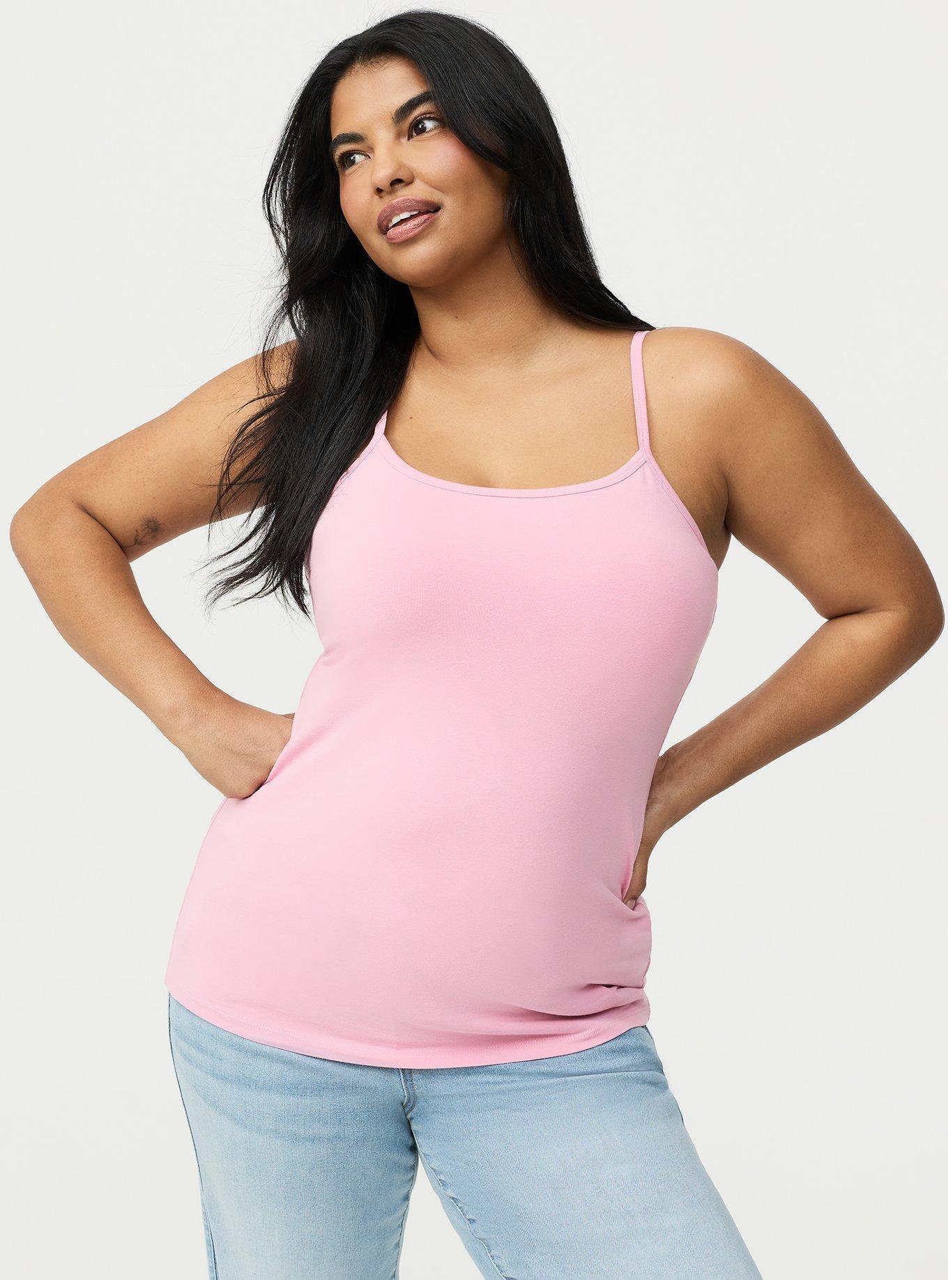 Foxy Scoop Neck Built In Bra Cami, ORCHID SMOKE, hi-res