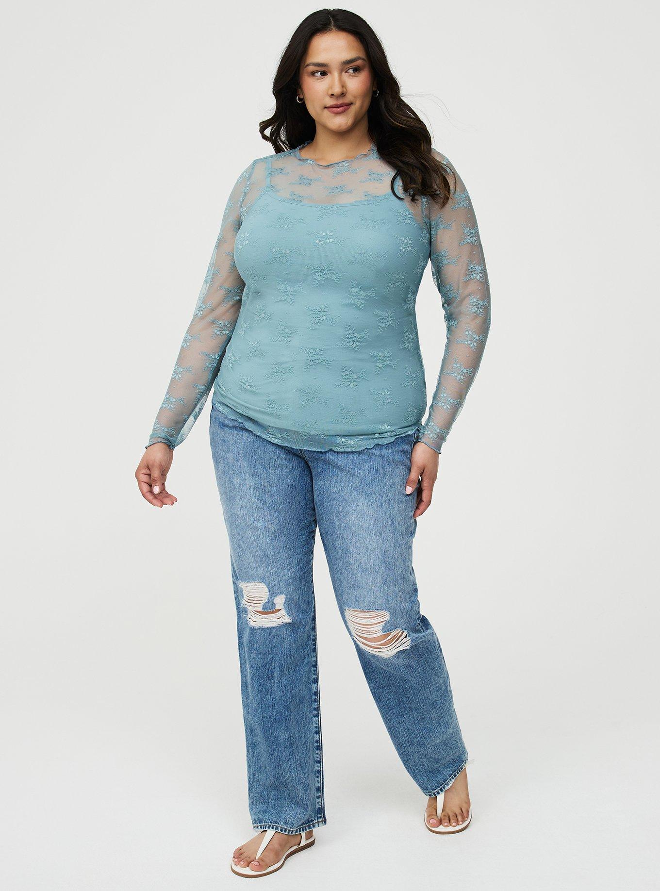 Foxy Scoop Neck Built In Bra Cami, STONE BLUE, alternate