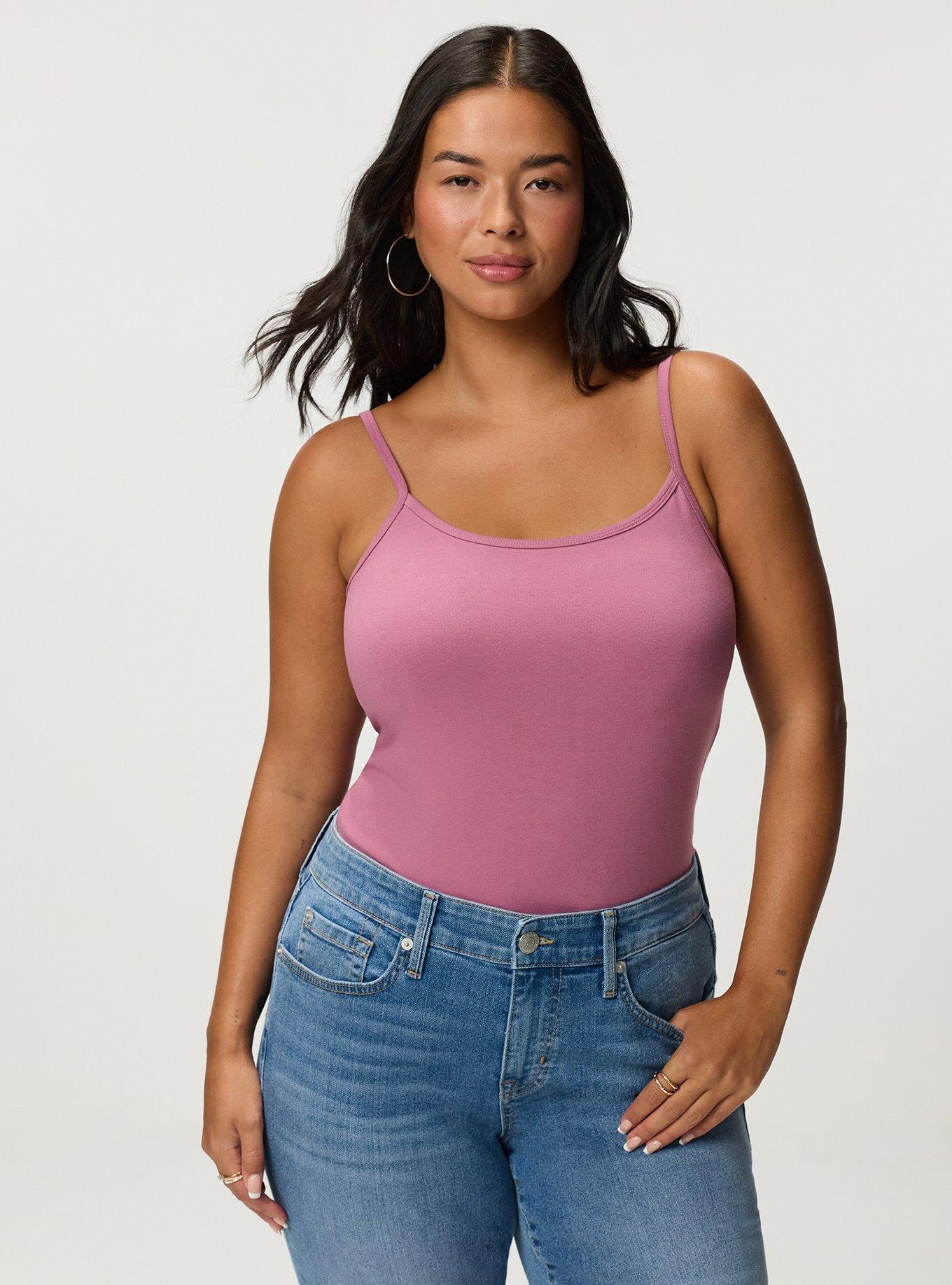 Foxy Scoop Neck Built In Bra Cami, MELLOW MAUVE, alternate