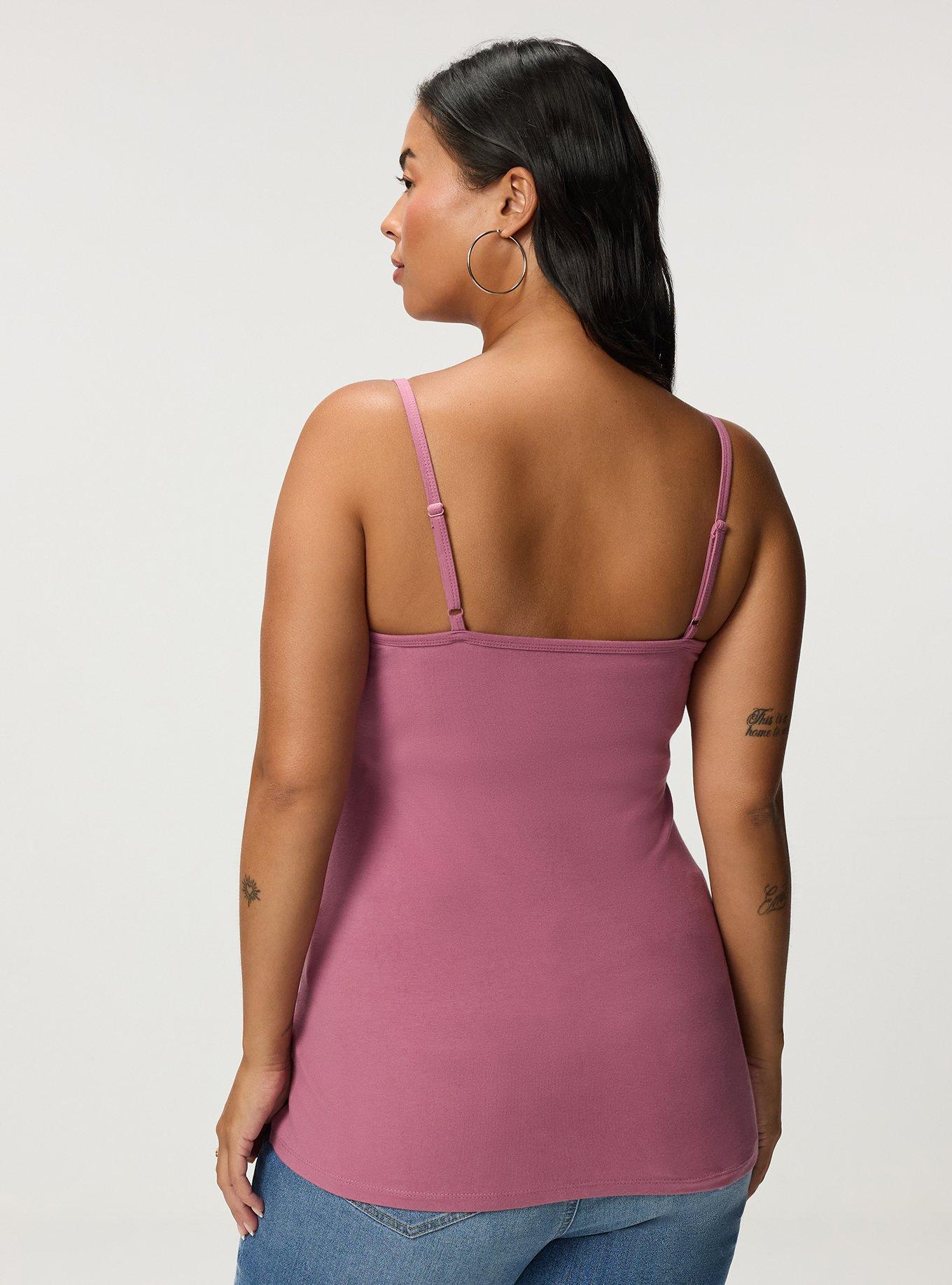 Foxy Scoop Neck Built In Bra Cami, MELLOW MAUVE, alternate