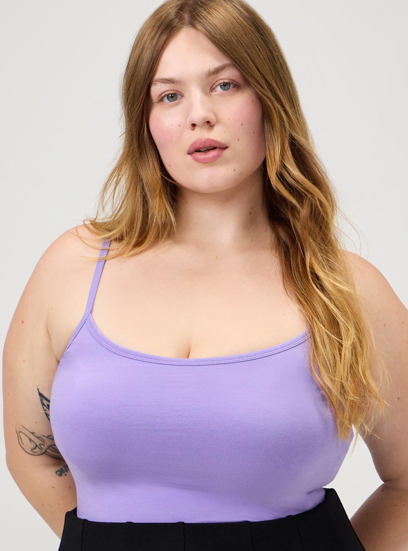 Foxy Scoop Built In Bra Cami, PAISLEY PURPLE, alternate