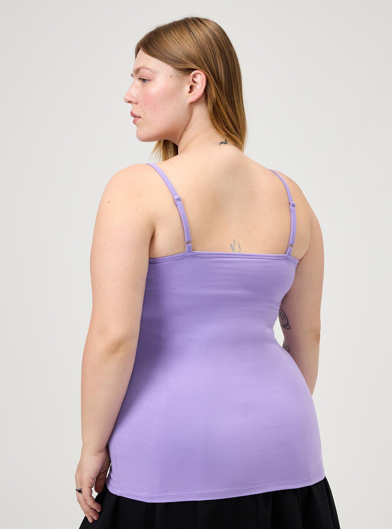 Foxy Scoop Built In Bra Cami, PAISLEY PURPLE, alternate
