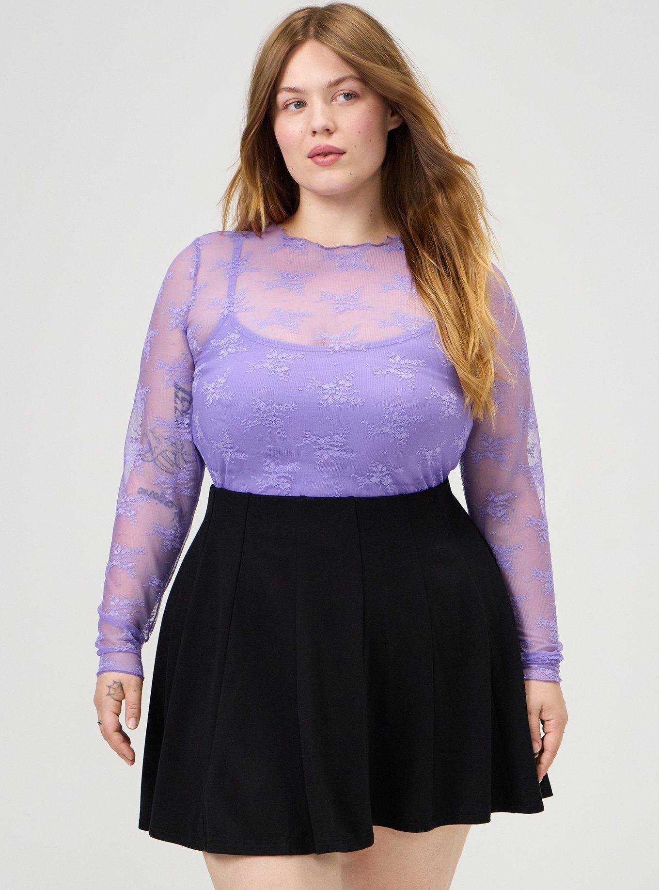 Foxy Scoop Built In Bra Cami, PAISLEY PURPLE, alternate
