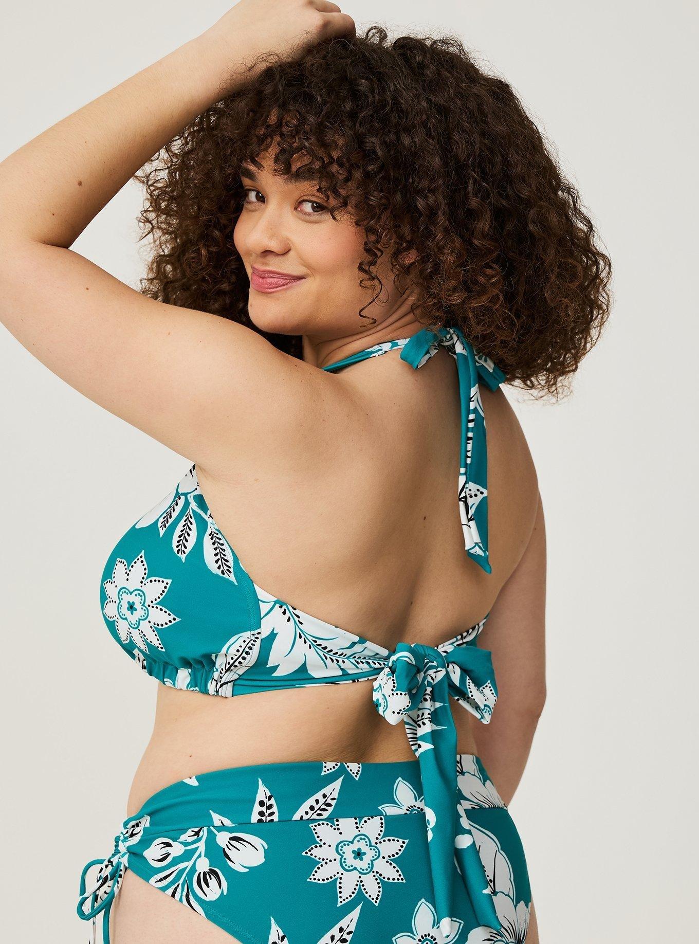 Wire-Free Halter Swim Bikini Top