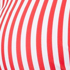 Wireless Halter Swim Top, VERONICA STRIP RED, swatch