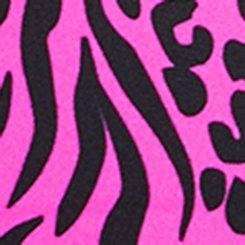 Wireless Halter Swim Top, WILD LEOPARD PINK GLO, swatch